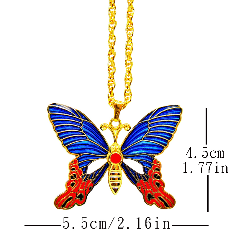 Formosa Butterfly Enamel Necklace